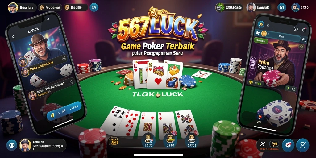 Screenshot utama 567LUCK menampilkan gameplay Poker yang menarik.