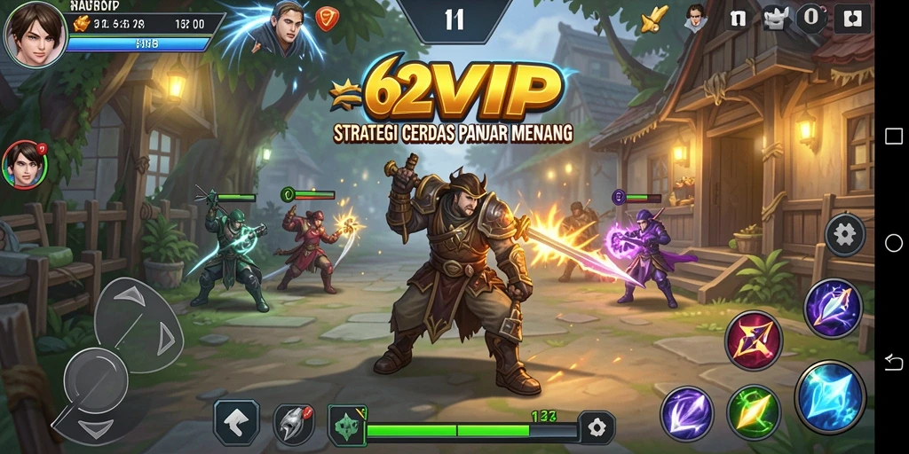 Tampilan gameplay 62VIP yang menegangkan dan strategis.