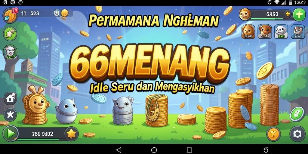 Tampilan gameplay 66MENANG yang menarik dan penuh warna.