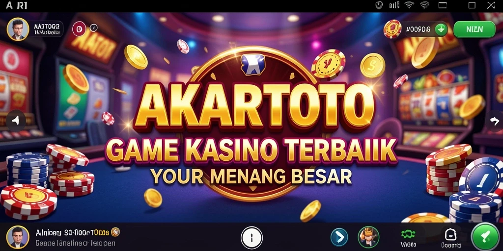 Tampilan gameplay AKARTOTO yang menarik dan seru saat bermain Kasino.