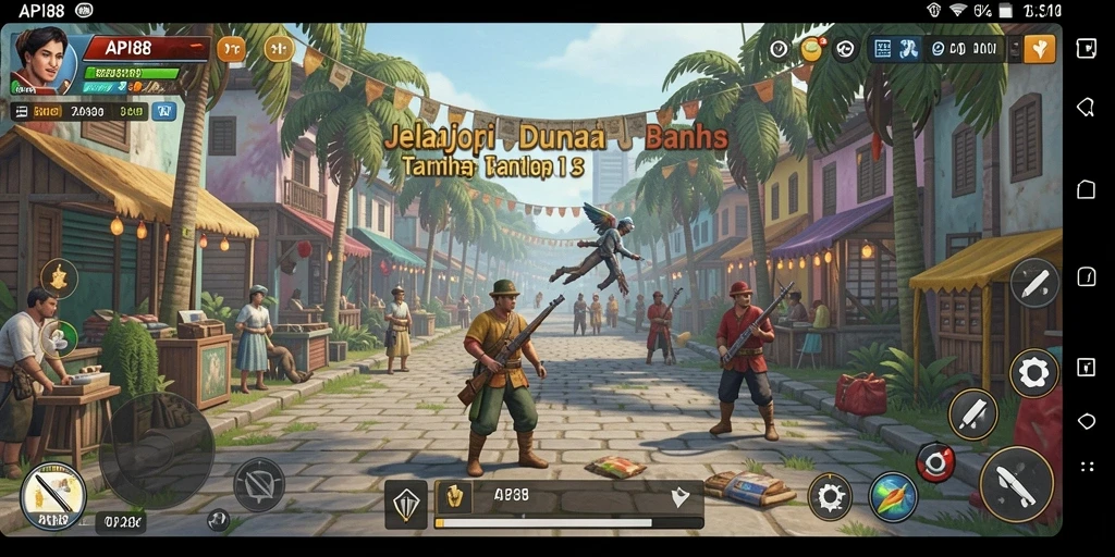 Tangkapan layar gameplay API88 menampilkan eksplorasi dunia yang luas.