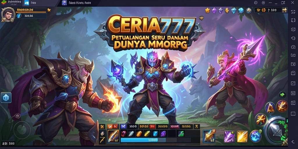 Tampilan gameplay seru di dunia MMORPG CERIA777