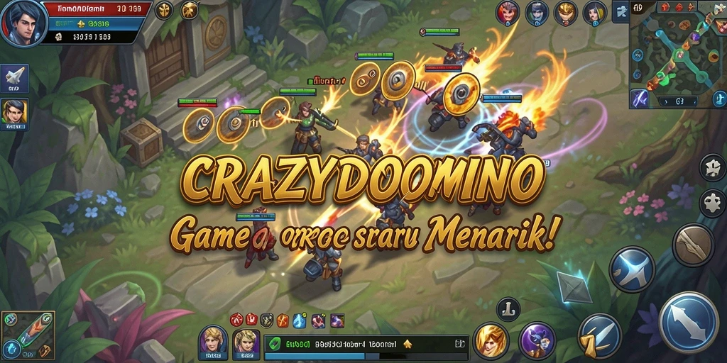 Tampilan menakjubkan dari gameplay MMORPG di CRAZYDOMINO.