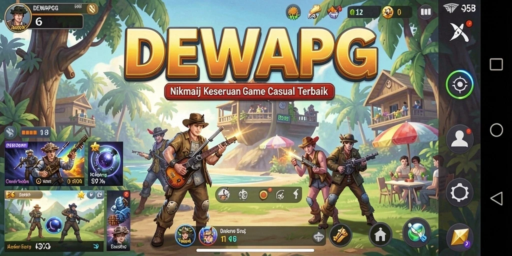 Tampilan gameplay seru dan menarik dari DEWAPG.