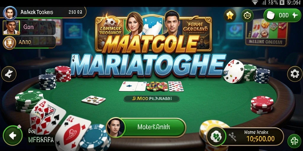 Tampilan gameplay Poker yang menarik di MARIATOGEL.