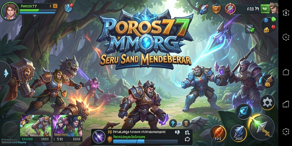 Screenshot gameplay <strong>POROS77</strong> menampilkan aksi seru dalam dunia MMORPG.