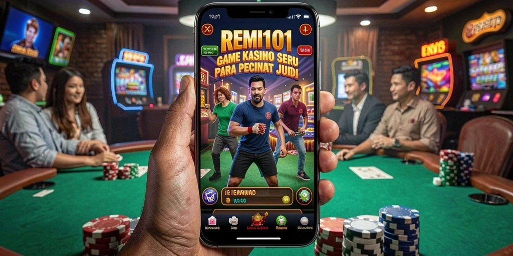 Tangkapan layar utama REMI101 menunjukkan aksi seru dalam permainan Kasino.