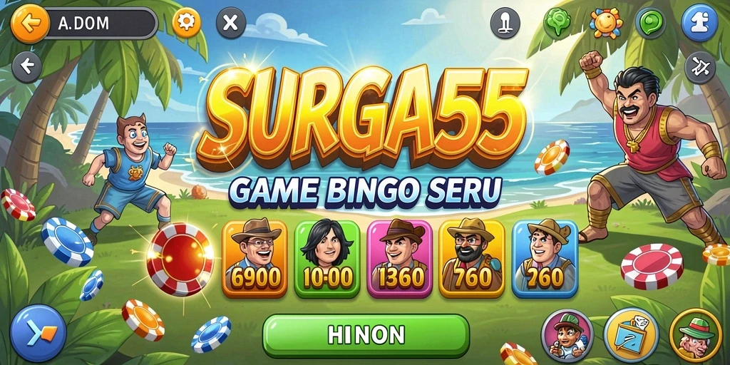 Tampilan gameplay SURGA55 yang penuh warna dan menarik.