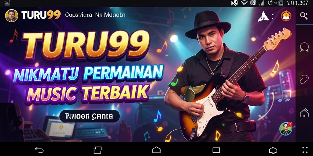 Tampilan menarik dari gameplay TURU99 saat bermain musik.