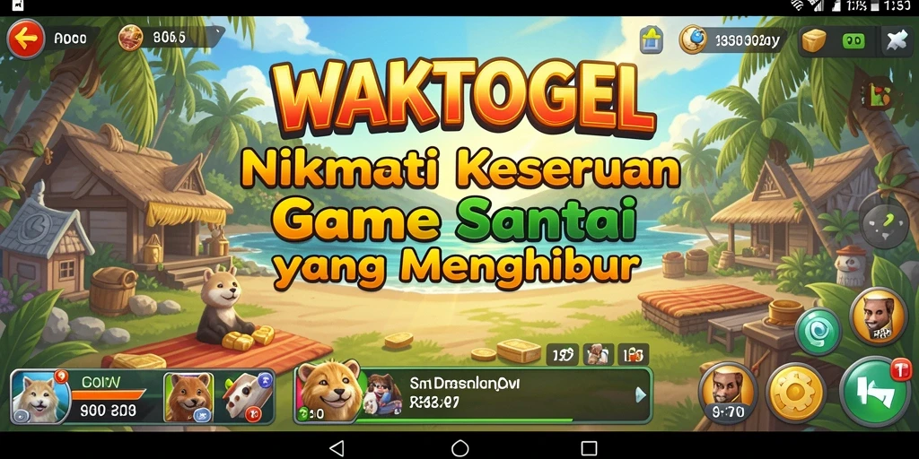 Tampilan gameplay WAKTOGEL yang menarik dan seru.