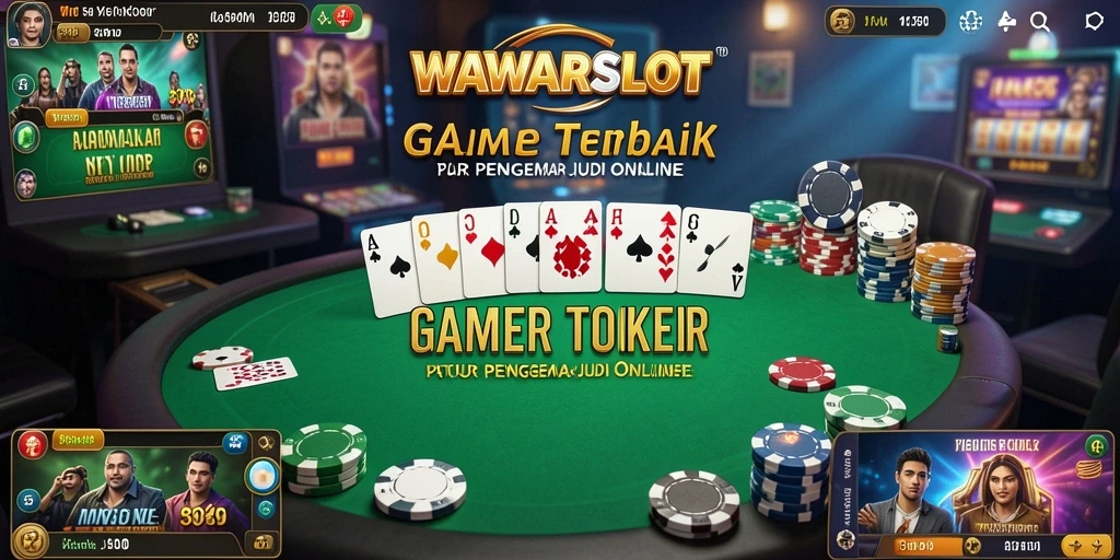 Tangkapan layar utama WAWARSLOT menampilkan aksi seru permainan Poker.